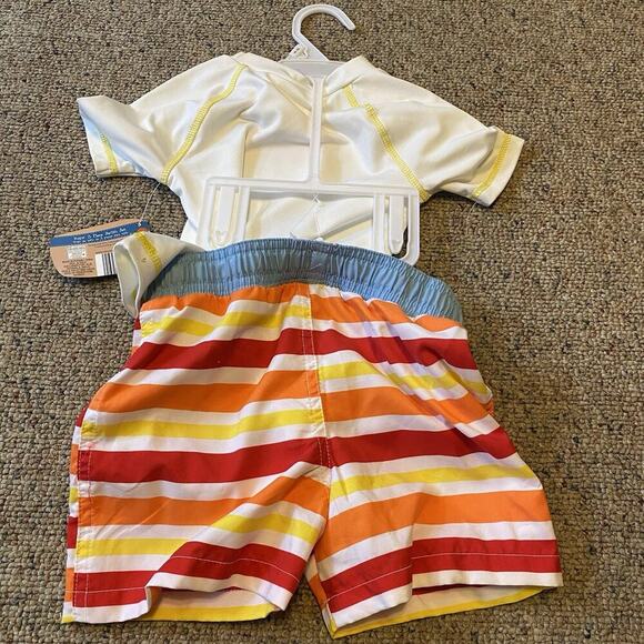 Lily & Dan Boys 2Piece Swim Set Shorts Top Sz 2T Excellent UPF 50+ UV Protection - Picture 5 of 5
